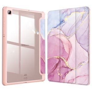 🆕 Fintie Glittery Marble Pink Transparent Case Samsung Tab S6 Lite 2020/2022
